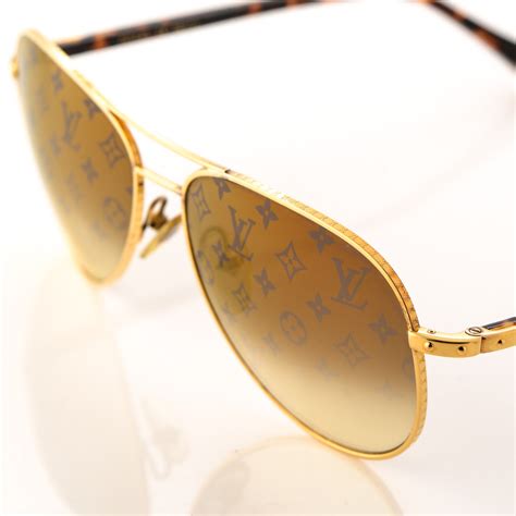 louis vuitton sunglasses men gold